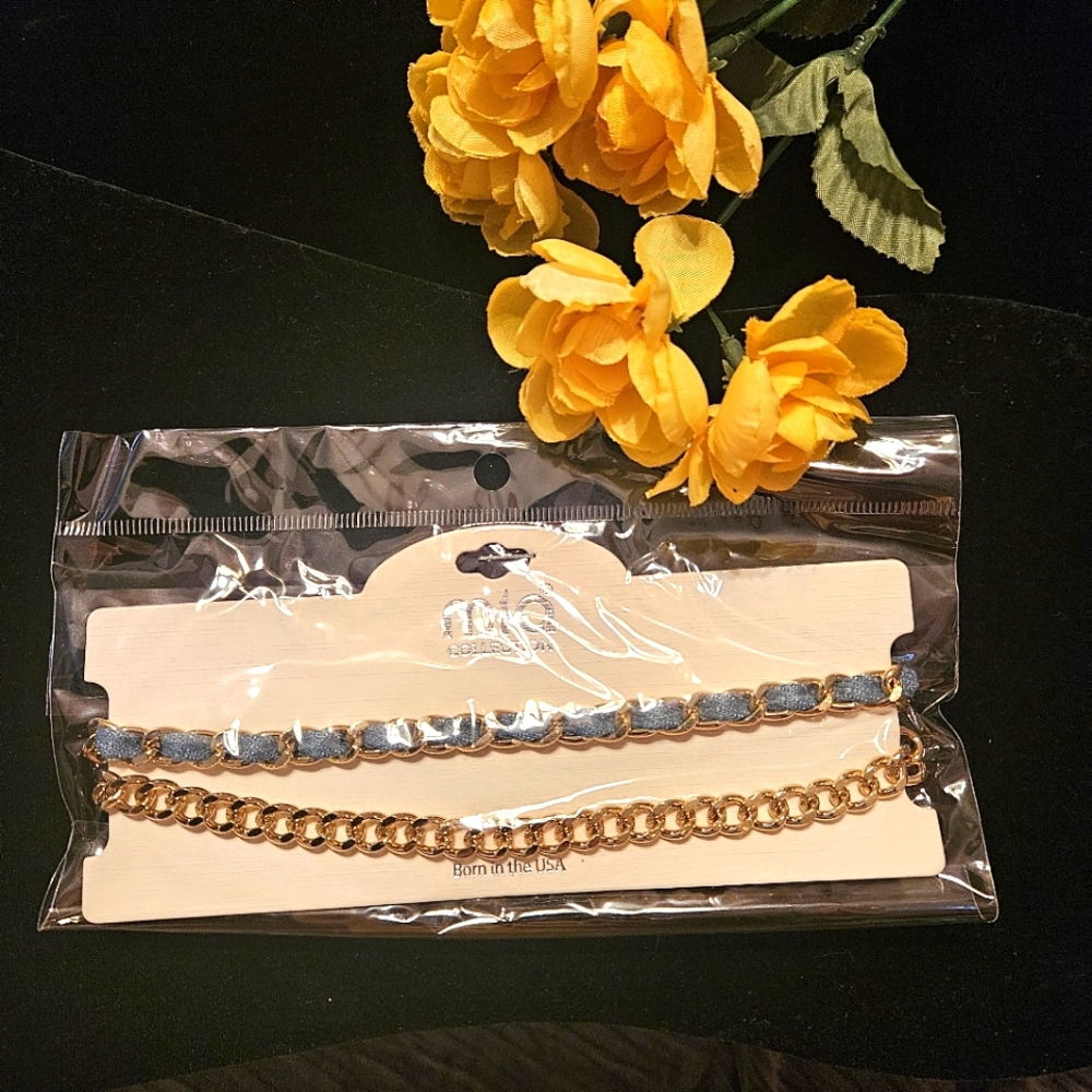 Mia Collection Chain Choker/Necklace Set